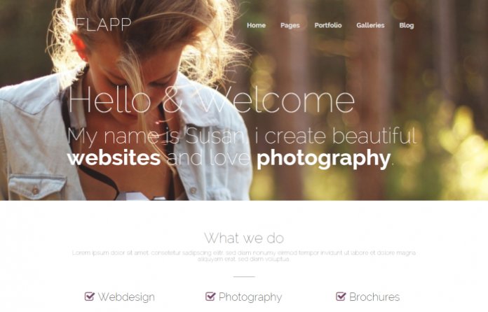 Flapp - Portfolio WordPress Theme
